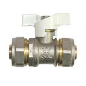 Кран шаровой для МП латунь Faro 1232 Дн 16х16 бабочка STC 1232 - 4606034047866 Кран шаровой для МП латунь Faro 1232 Дн 16х16 бабочка STC 1232 - 4606034047866