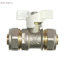 Кран шаровой для МП латунь Faro 1232 Дн 16х16 бабочка STC 1232 - 4606034047866 Кран шаровой для МП латунь Faro 1232 Дн 16х16 бабочка STC 1232 - 4606034047866