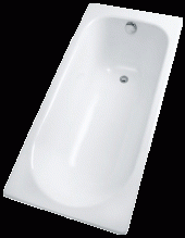 Ванна чугун Ресса 1500х700 мм прямоугольная белый Кировский завод - 4606034150443 Ванна чугун Ресса 1500х700 мм прямоугольная белый Кировский завод - 4606034150443