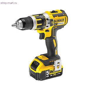 Бесщёточная ударная дрель,шуруповерт 13 мм XR Li,Ion, 18В, 5Ач , DEWALT арт. DCD795P2