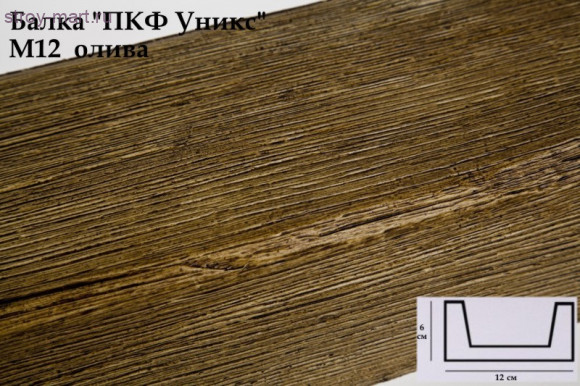 Балка М12-Олива 60х120х3000мм Балка М12-Олива 60х120х3000мм