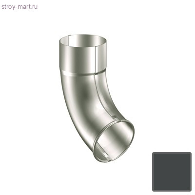 Lindab Колено выпуска трубы 90мм, (087) RAL 7011 серый - С-000053156 Lindab Колено выпуска трубы 90мм, (087) RAL 7011 серый - С-000053156