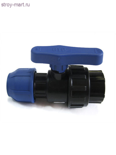 Кран ПЭ шаровой Дн 32х1 ВР нап компресс РосТурПласт 14527 Кран ПЭ шаровой Дн 32х1 ВР нап компресс РосТурПласт 14527