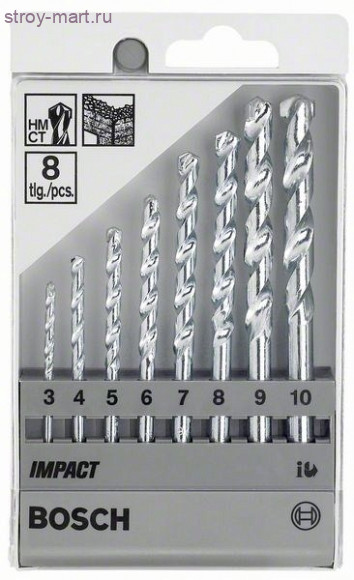 8 СВЕРЛО ПО КАМНЮ 3-10ММ - 2607018366