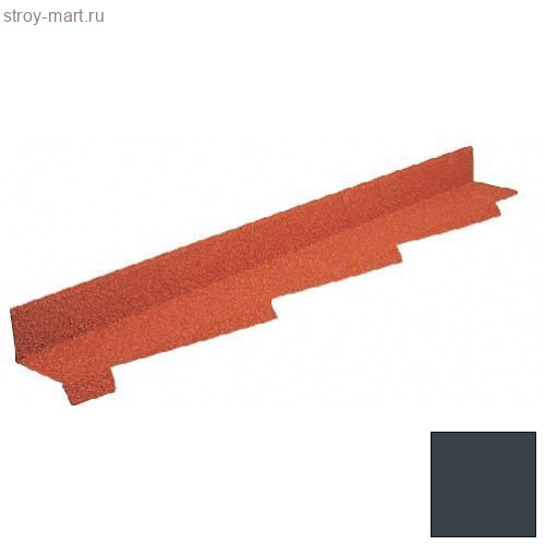 Планка примыкания левая Decra Classic L=1250 (1110*) мм Античный серый - С-000113082 Планка примыкания левая Decra Classic L=1250 (1110*) мм Античный серый - С-000113082