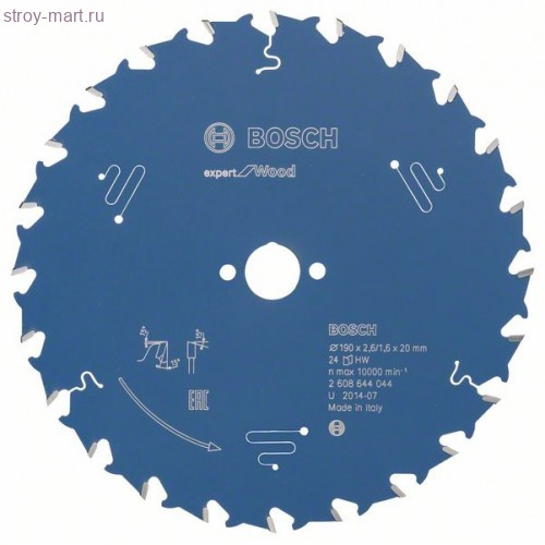 Цирк диск Expert for Wood 190x20x2.6/1.6x24T - 2608644044 Цирк диск Expert for Wood 190x20x2.6/1.6x24T - 2608644044