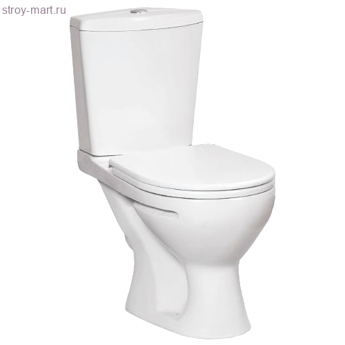 Унитаз-компакт Ультра белый косой выпуск в комплекте Santeri - 4606034154267 Унитаз-компакт Ультра белый косой выпуск в комплекте Santeri - 4606034154267