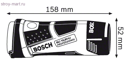 Аккумуляторный фонарь Bosch GLI 10,8 V-LI Professional - 0601437U00 Аккумуляторный фонарь Bosch GLI 10,8 V-LI Professional - 0601437U00
