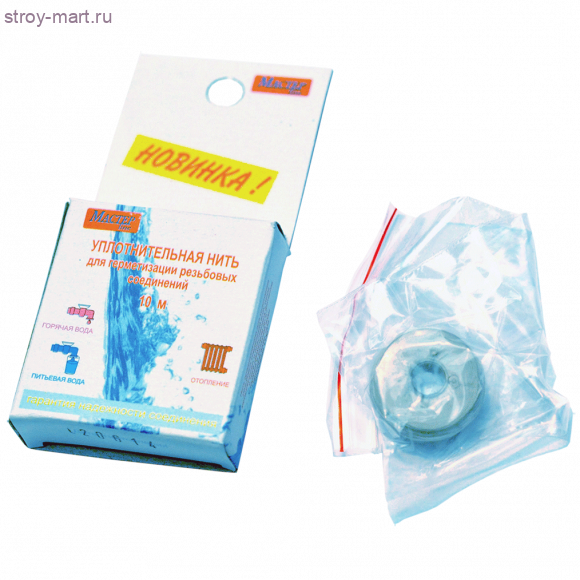Нить уплотнительн универсал L=10м Мастер Iine - 4606034138571 Нить уплотнительн универсал L=10м Мастер Iine - 4606034138571