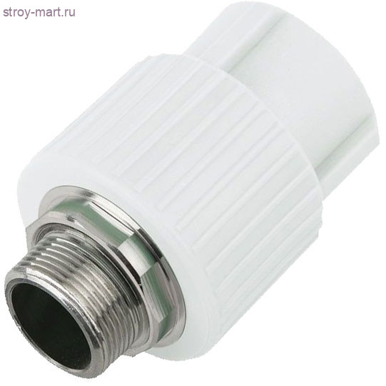 Муфта PP-R комбинированн под ключ белый Дн 40х1 1/4 НР РосТурПласт 10668 - 4640014216316 Муфта PP-R комбинированн под ключ белый Дн 40х1 1/4 НР РосТурПласт 10668 - 4640014216316
