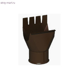 МП, Воронка выпускная, D 125/100 RAL8017 - С-000070807