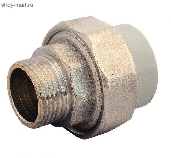 Муфта PP-R комбинированн разъемная серый Дн 32х1 НР Firat - 4606034032862 Муфта PP-R комбинированн разъемная серый Дн 32х1 НР Firat - 4606034032862