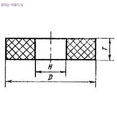 Круг шлифовальный 115х6-10х22мм арм ГОСТ 2424-83 - 009-0031