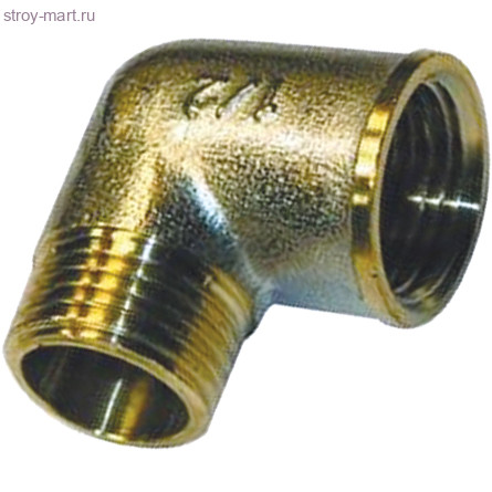 Угольник латунь никель Ду 15 реборда ВР/НР Faro STC 5628 - 4606034006528 Угольник латунь никель Ду 15 реборда ВР/НР Faro STC 5628 - 4606034006528