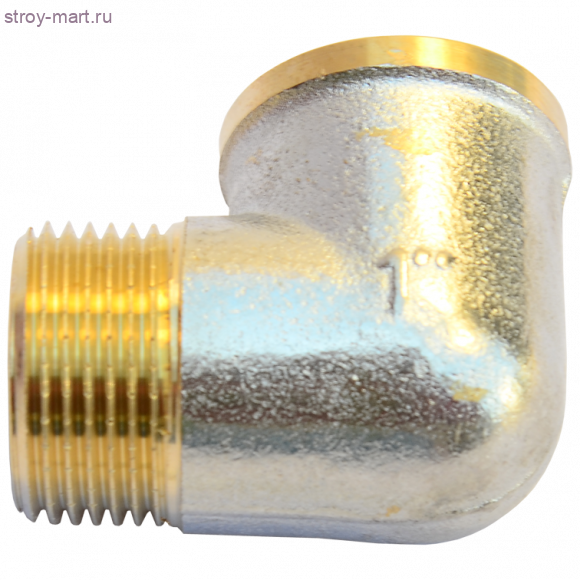 Угольник латунь никель Ду 15 реборда ВР/НР Faro STC 5628 - 4606034006528 Угольник латунь никель Ду 15 реборда ВР/НР Faro STC 5628 - 4606034006528