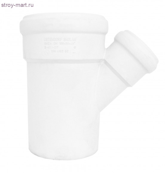 Тройник PP-H Skolan Дн 100х100х67° б/нап в комплекте б/ш Ostendorf 335300 Тройник PP-H Skolan Дн 100х100х67° б/нап в комплекте б/ш Ostendorf 335300