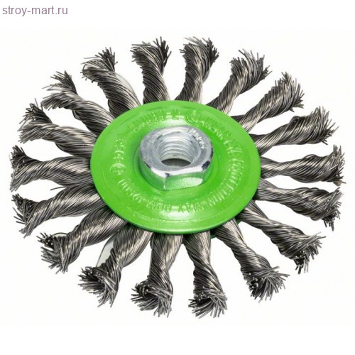 ЩЕТКА ДИСК М14 0.5X115мм ПУЧКИ INOX - 2608622106