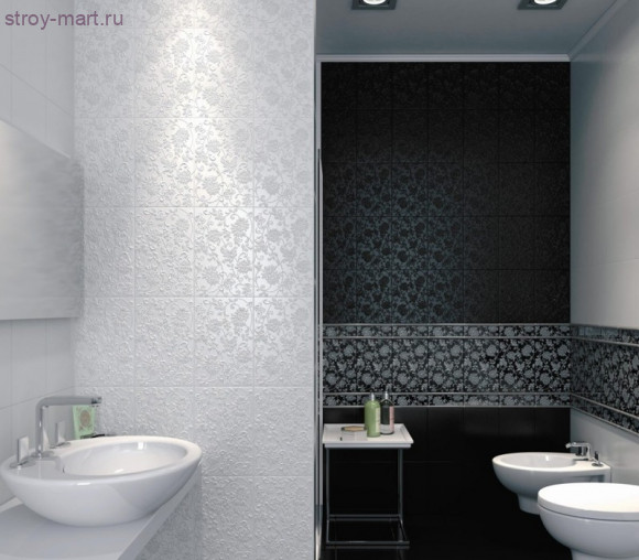 Аджанта Плитка настенная черный 8218 20х30 Аджанта Плитка настенная черный 8218 20х30