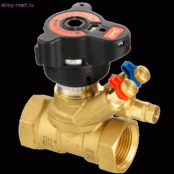 Клапан запорно-измерительный ASV-BD с изм/нип Ду 15 Ру25 ручной ВР/ВР Danfoss 003Z4041 Клапан запорно-измерительный ASV-BD с изм/нип Ду 15 Ру25 ручной ВР/ВР Danfoss 003Z4041