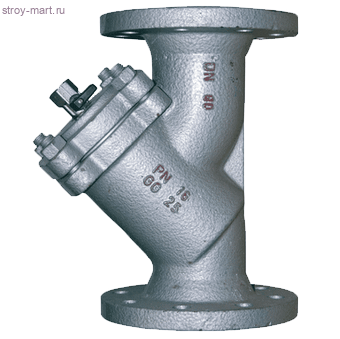 Фильтр сетчатый чугун Y333P с краном для слива Ду 80 Ру16 фл Danfoss 149B3283