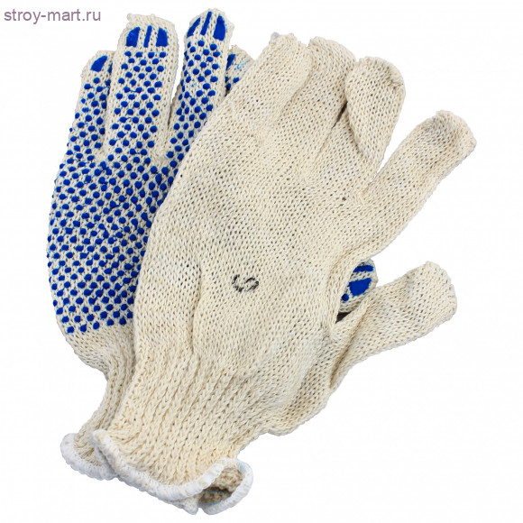 Перчатки хлопок №18 вязаные с покрытием (пара) ГОСТ 5007-87 - 024-0003