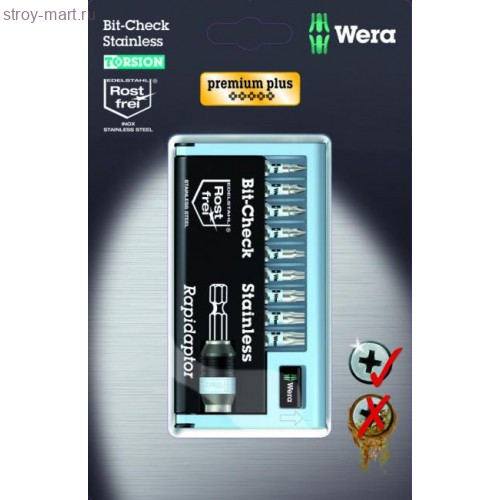 Набор бит BC 10/9 SB 073630 - WE-073630 Набор бит BC 10/9 SB 073630 - WE-073630