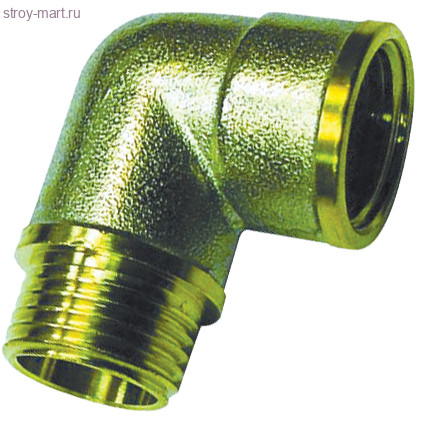 Угольник латунь никель Ду 25 реборда ВР/НР Faro STC 5628 - 4606034006542 Угольник латунь никель Ду 25 реборда ВР/НР Faro STC 5628 - 4606034006542