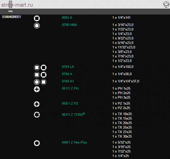 8100 SA 10 Набор насадок с трещоткой Zyklop Metal Push, переставной квадрат,1/4 - WE-004020 8100 SA 10 Набор насадок с трещоткой Zyklop Metal Push, переставной квадрат,1/4 - WE-004020