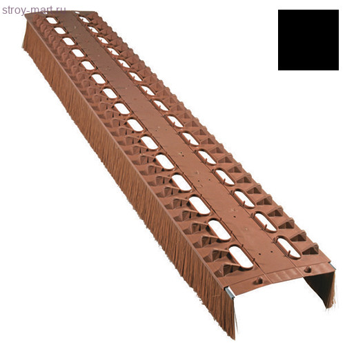 Аэроэлемент конька/хребта с щеточной планкой ПВХ, 1000мм черный - С-000115920 Аэроэлемент конька/хребта с щеточной планкой ПВХ, 1000мм черный - С-000115920