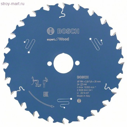 Цирк диск Expert for Wood 184x30x2.6/1.6x24T - 2608644041