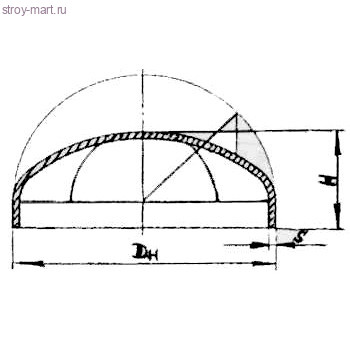 Заглушка сталь эллиптическая Дн 377 п/привар ГОСТ 17379-2001 - 027-1122 Заглушка сталь эллиптическая Дн 377 п/привар ГОСТ 17379-2001 - 027-1122