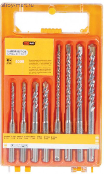 Набор буров SDS+ 8 шт Prorab 5008 Набор буров SDS+ 8 шт Prorab 5008