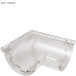 Угол желоба 90 градусов универсальный Nicoll белый, ANC25B - С-000087639 Угол желоба 90 градусов универсальный Nicoll белый, ANC25B - С-000087639