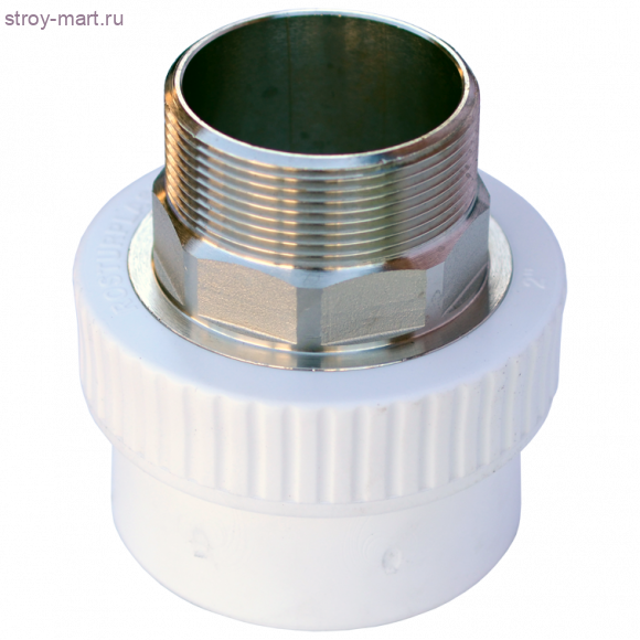 Муфта PP-R комбинированн под ключ белый Дн 63х2 НР РосТурПласт 10670 - 4640014216330 Муфта PP-R комбинированн под ключ белый Дн 63х2 НР РосТурПласт 10670 - 4640014216330