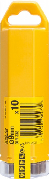 Сверло д\металла HSS-CО, 9х81х125мм,10шт,Extreme - DT 5465 Сверло д\металла HSS-CО, 9х81х125мм,10шт,Extreme - DT 5465