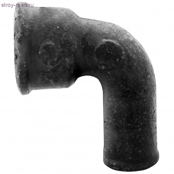 Колено чугун канализационн Ду 100х90° б/нап ГОСТ 6942-98 - 4606034027752