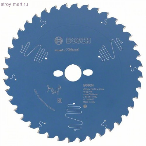 Цирк диск Expert for Wood 250x30x2.4/1.8x40T - 2608644080