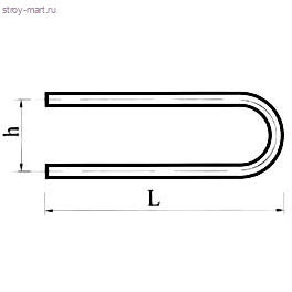 Полотенцесушитель сталь П-образный 500х500 1'' СПб - 4606034170373 Полотенцесушитель сталь П-образный 500х500 1'' СПб - 4606034170373