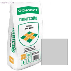 Затирка светло-серая 021 Основит Плитсэйв Т-121, 2 кг (288 шт/под) - С-000090449