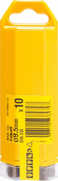 Сверло д\металла HSS-CО, 9.5х81х125мм,10шт,Extreme - DT 5466 Сверло д\металла HSS-CО, 9.5х81х125мм,10шт,Extreme - DT 5466