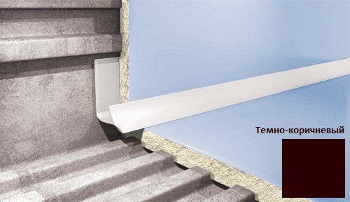 Профиль для плитки CEZAR внутренний 7мм тёмн-коричневый Профиль для плитки CEZAR внутренний 7мм тёмн-коричневый