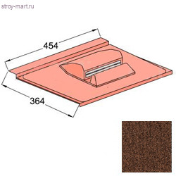 Вентилятор подкровельного пространства Decra Stratos 454х384 мм Тик - С-000113409 Вентилятор подкровельного пространства Decra Stratos 454х384 мм Тик - С-000113409