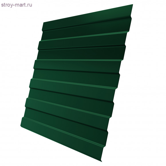Профнастил С-8х1200мм (1160мм) L-2000мм (2,4м2) ПЭ, 0,4мм, RAL 6005 зеленый - С-000116235