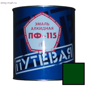 Эмаль ПФ-115 зеленая «Путевая» 2,7 кг. (6 шт/уп.) - С-000085485 Эмаль ПФ-115 зеленая «Путевая» 2,7 кг. (6 шт/уп.) - С-000085485