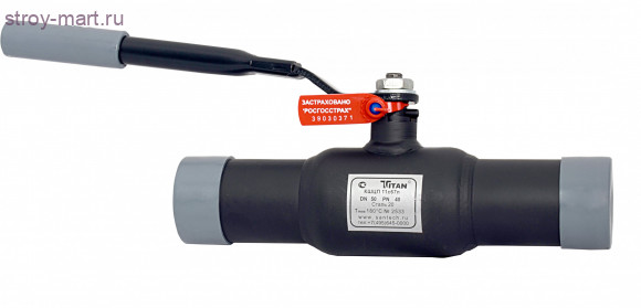Кран шаровой сталь 11с67п Ду 80 Ру25 под приварку полный проход Titan - 007-5938 Кран шаровой сталь 11с67п Ду 80 Ру25 под приварку полный проход Titan - 007-5938