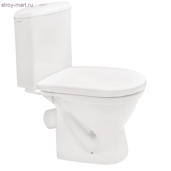 Унитаз-компакт Алькор белый 2х режимный косой выпуск в комплекте сиденье дюропласт, метал крепеж Santek 1.WH30.2.140 Унитаз-компакт Алькор белый 2х режимный косой выпуск в комплекте сиденье дюропласт, метал крепеж Santek 1.WH30.2.140