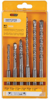 Набор буров SDS+ 6 шт Prorab 5006 Набор буров SDS+ 6 шт Prorab 5006