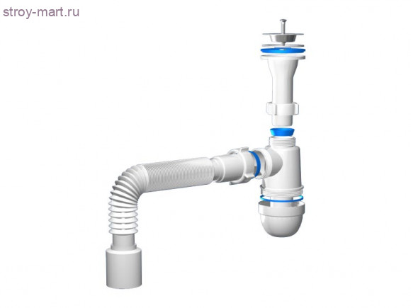 Сифон C0110 1 1/2*40 с гибкой трубой 40x50 АНИ Пласт - 025-0273 Сифон C0110 1 1/2*40 с гибкой трубой 40x50 АНИ Пласт - 025-0273
