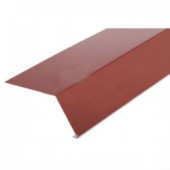 Фартук карнизный S1, L-2 м, PE 04, RAL 3005 бардовый - С-000098628