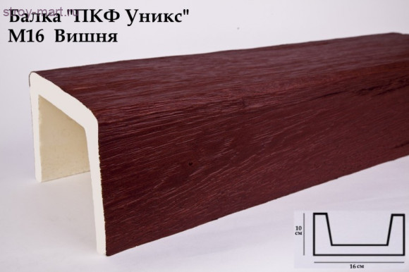 Балка м16-Вишня 100х160х3000мм